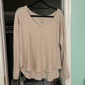American Eagle Soft & Sexy Plush Waffle Longsleeve